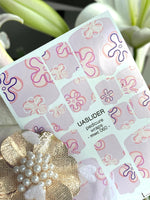 Retro Flower Pedicure Nail Wraps — Lilac & Purple Outline Floral | MWC-060 - UASLIDER