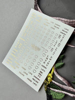 Scallop Line Nail Decals — Gold Foil Arc Pattern | Fg - 217 - UASLIDER