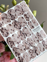 Snakeskin Manicure Nail Wraps — Beige Reptile Scale | mw-013 - UASLIDER