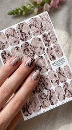 Snakeskin Manicure Nail Wraps — Beige Reptile Scale | mw-013 - UASLIDER