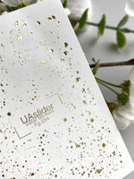 Splatter Nail Decals — Gold Foil Paint Splash | Fg - 234 - UASLIDER