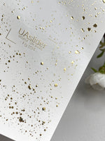 Splatter Nail Decals — Gold Foil Paint Splash | Fg - 234 - UASLIDER