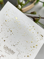Splatter Nail Decals — Gold Foil Paint Splash | Fg - 234 - UASLIDER