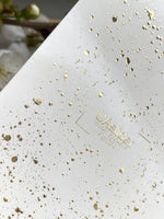 Splatter Nail Decals — Gold Foil Paint Splash | Fg - 234 - UASLIDER