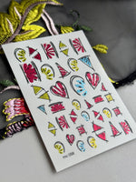 Summer Nail Decals — Abstract Watermelon & Citrus Slices | MC-058 - UASLIDER