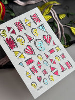 Summer Nail Decals — Abstract Watermelon & Citrus Slices | MC-058 - UASLIDER