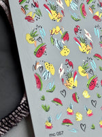 Summer Nail Decals — Watermelon, Pineapple & Flamingo | MC-057 - UASLIDER
