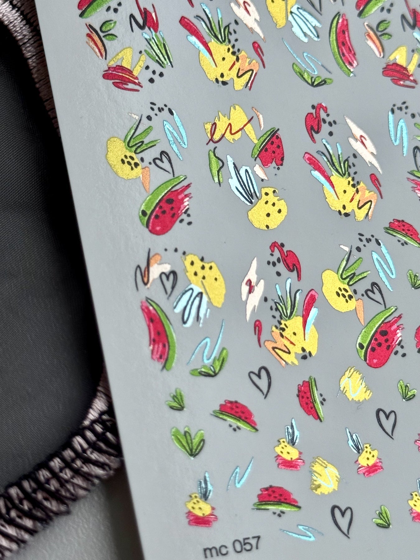 Summer Nail Decals — Watermelon, Pineapple & Flamingo | MC-057 - UASLIDER