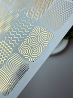 Texture Mix Nail Decals — Gold Foil Patterns | Fg - 134 - UASLIDER