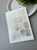 Texture Mix Nail Decals — Gold Foil Patterns | Fg - 134 - UASLIDER