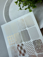 Texture Mix Nail Decals — Gold Foil Patterns | Fg - 134 - UASLIDER