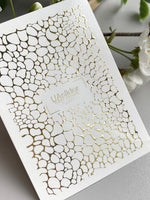 Texture Nail Decals — Gold Foil Pebble Cell Pattern | Fg - 277 - UASLIDER