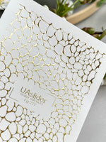 Texture Nail Decals — Gold Foil Pebble Cell Pattern | Fg - 277 - UASLIDER