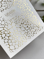 Texture Nail Decals — Gold Foil Pebble Cell Pattern | Fg - 277 - UASLIDER