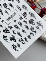 Tribal Nail Decals — Black Tribal Tattoo Patterns | 801 - UASLIDER