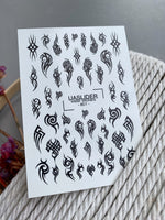 Tribal Nail Decals — Black Tribal Tattoo Patterns | 801 - UASLIDER