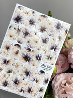 Watercolor Floral Manicure Wraps — Lavender & Beige | mw-053 - UASLIDER